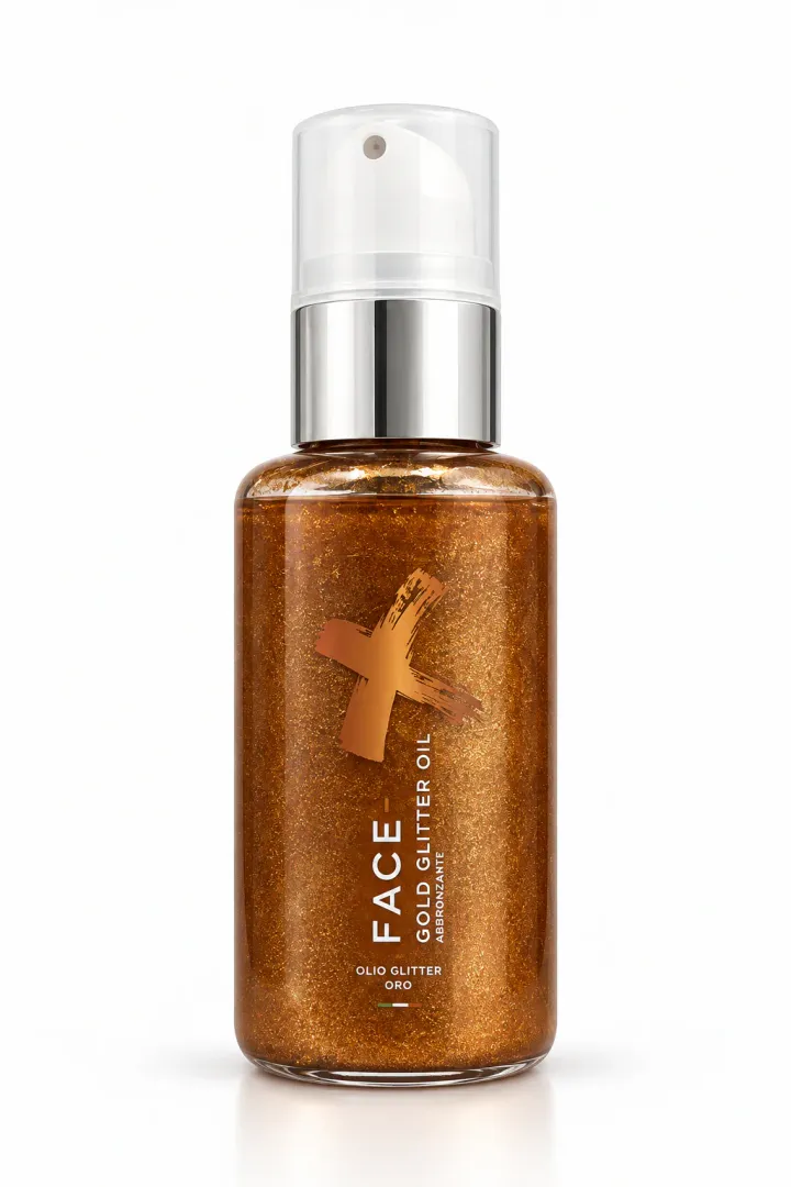 Face+ – Gold Glitter Oil
